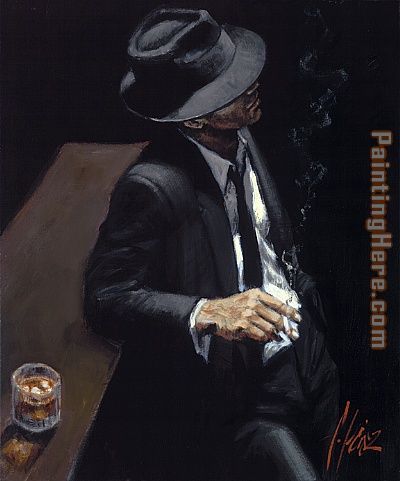 Study for Man in Black Suit II painting - Fabian Perez Study for Man in Black Suit II art painting